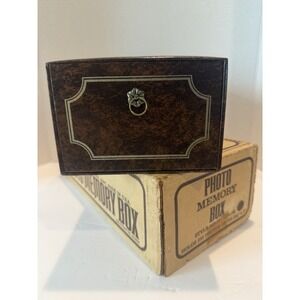 2 Vintage Holson Photo Memory Boxes ~ 3.5 x 5 Photo Print Album Holds 200 Each